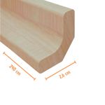 Cantoneira MDF Fit Girassol 240cm