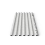 Telha Ondulada Cimentícia Cinza 5mm 2,44x1,1m Brasilit