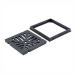 Ralo PVC Preto 20x20cm Odem