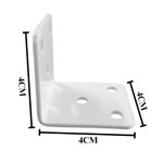 Cantoneira 06 Furos 40x40x40mm Branca