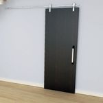 Kit para Porta de Correr Smart Até 30Kg 2m Alumínio Escovado