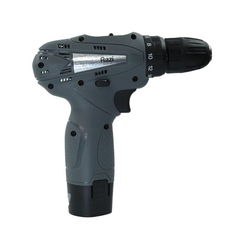 Furadeira Parafusadeira 3/8" 12V 1 Bat Com 22 Acessórios Razi