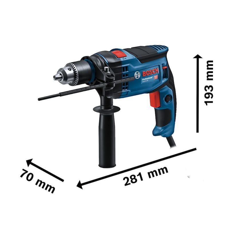 Furadeira de Impacto 1/2" (13mm) 850W GSB16RE c/ Maleta 220V Bosch