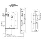 Fechadura Interna Roseta Redonda Linea 55mm Cromado