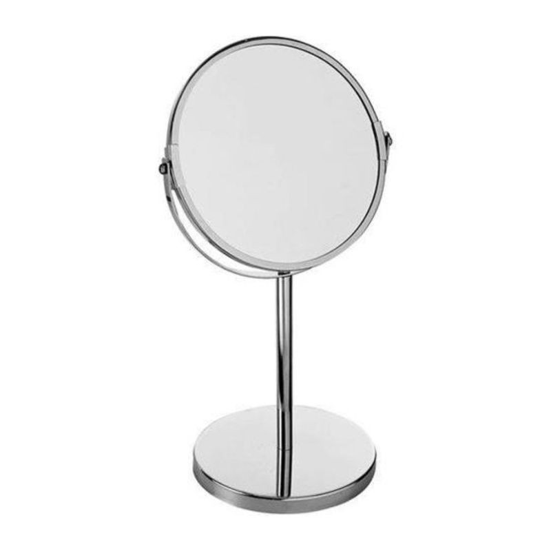 Espelho de Aumento 34,5x18,5cm Mesa Articulado Cromado