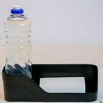 Porta Detergente e Bucha para Cozinha Preto Ou Trium Compacto