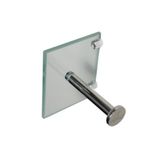 Porta Papel Higiênico de Vidro sem Tampa Incolor