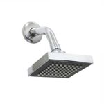 Chuveiro Quadrado Cromado Parede Rubi Soft Bognar