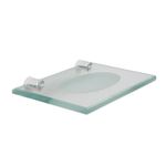 Porta Sabonete Reto de Vidro PSAR Incolor