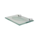 Porta Sabonete Reto de Vidro PSAR Incolor