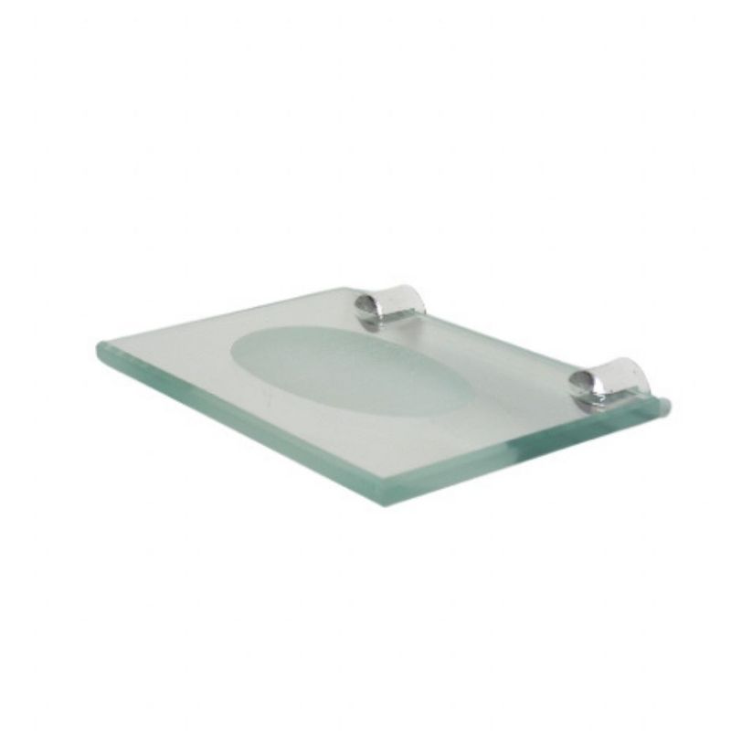 Porta Sabonete Reto de Vidro PSAR Incolor