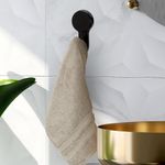 Gancho Unitário Plástico com Dupla Face 3M Preto