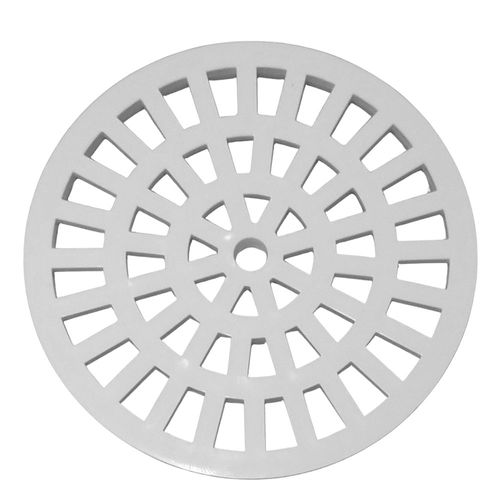 Grelha Redonda Branca PVC para Ralo Grap