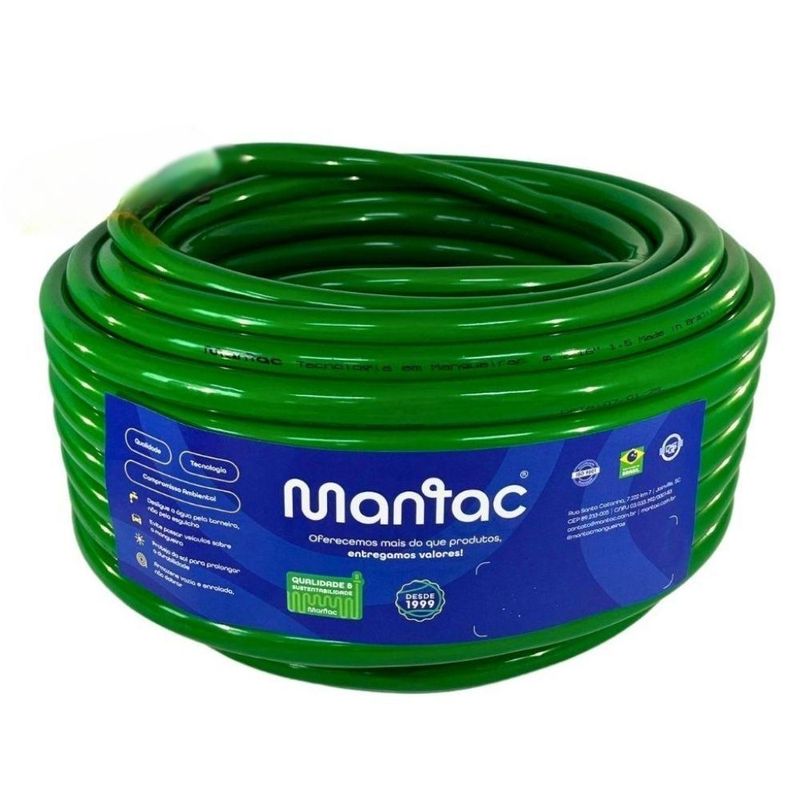 Mangueira para Jardim 1"x3mm Verde Mantac