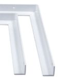 Cantoneira Valente 50cm até 110Kg Aço Branco 02 Peças