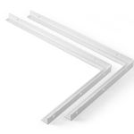 Cantoneira Valente 50cm até 110Kg Aço Branco 02 Peças