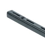 Trilho para Prateleira Simples Encaixe 150cm Preto