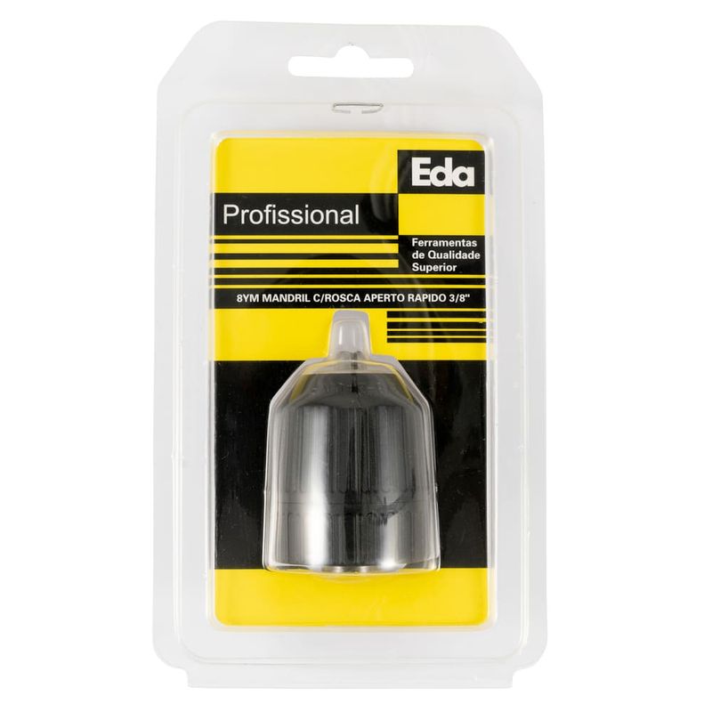 Mandril para Furadeira Aperto Rápido Rosca 3/8" EDA