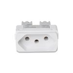 Módulo Tomada 2P+T 10A/250V Branco Miluz