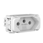 Módulo Tomada 2P+T 10A/250V Branco Composé
