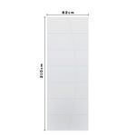 Folha de Porta Frisada MDP Elegance Semissólida Branco UV 210x82cm