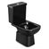 Kit Vaso Sanitário com Caixa Acoplada Misti 3/6L Preto Icasa