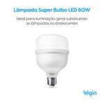 Lâmpada de LED Alta Potência 80W 8000 Lúmens E40 Biv Luz Branca