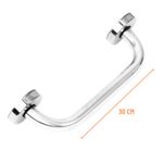 Barra de Apoio Aluminio Polido 30cm
