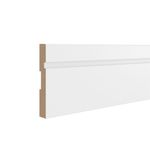 Rodapé Estilo MDF Branco Max 10x240cm