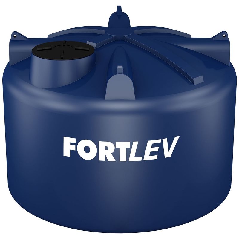 Tanque Polietileno com Tampa Azul 15000L Fortlev