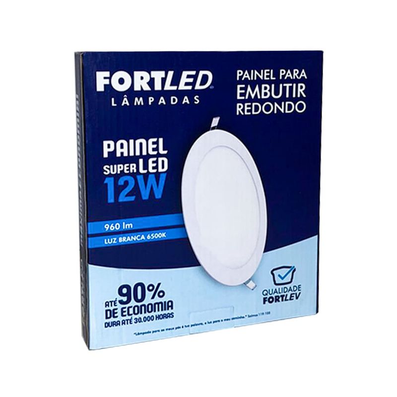 Painel-de-LED-Embutir-12W-168cm-960-Lumens-Luz-Branca