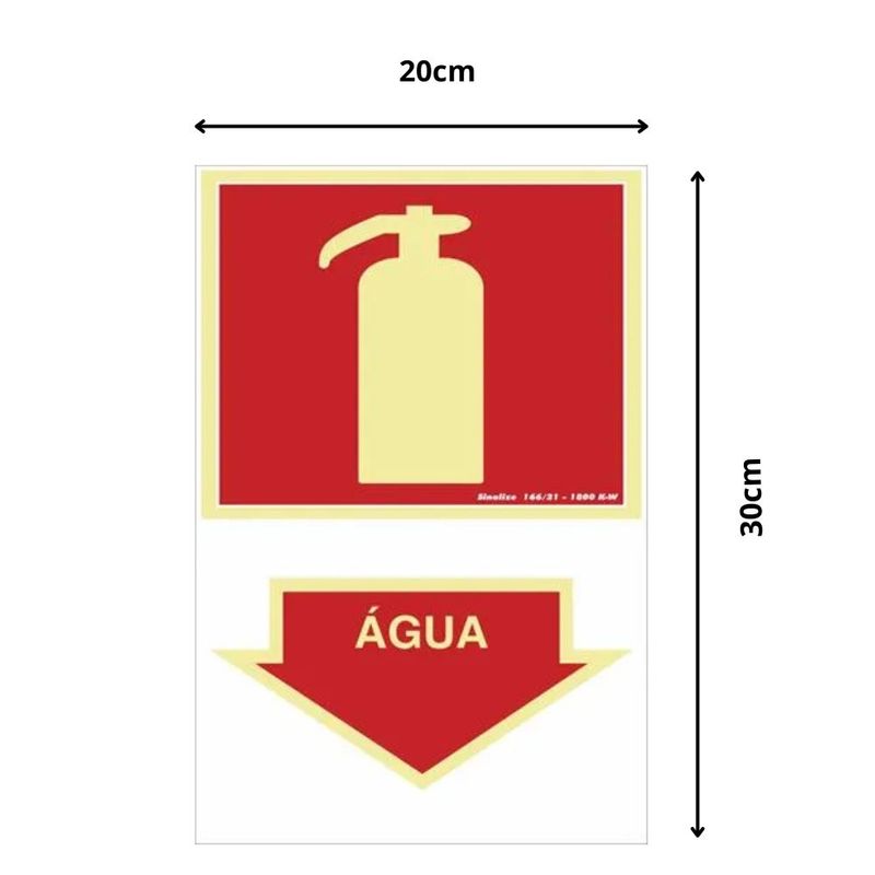 Placa-Contra-Incendio-Extintor-Agua-20x30cm-em-PVC-Fotoluminescente