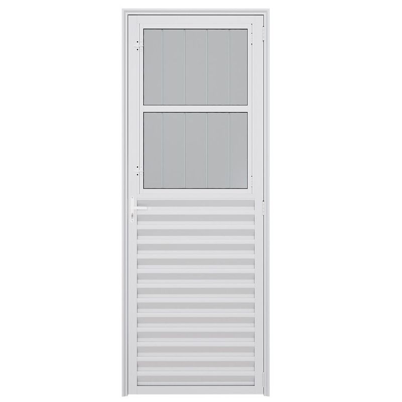 Porta-Social-com-Postigo-Vmbor-Aluminio-Branco-Esquerdo-210x80cm
