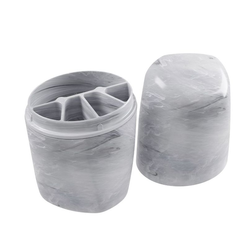 Kit-Banheiro-Plastico-com-Porta-Sabonete-e-Escova-Branco-Marmorizado